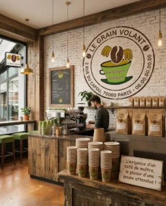 Visuel Salle Le Grain Volant - FBGraphiste